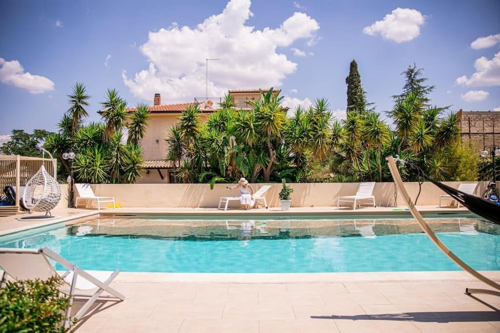 Villa Laoconte Piscina, Jacuzzi E Biliardo Canicatti Luaran gambar